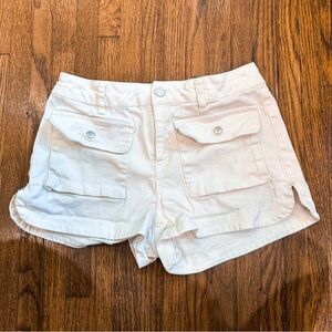 Women’s White Utility Pocket Shorts